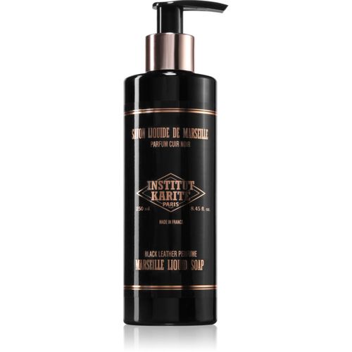 Black Leather Marseille Liquid Soap jabón líquido de lujo 250 ml - Institut Karité Paris - Modalova