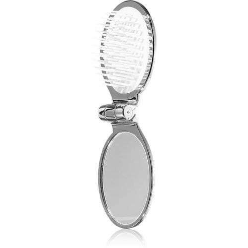 Chromium Line Folding Hair-Brush with Mirror Haarkamm mit Spiegel 9,5 x 5,5 x 3,5 cm - Janeke - Modalova