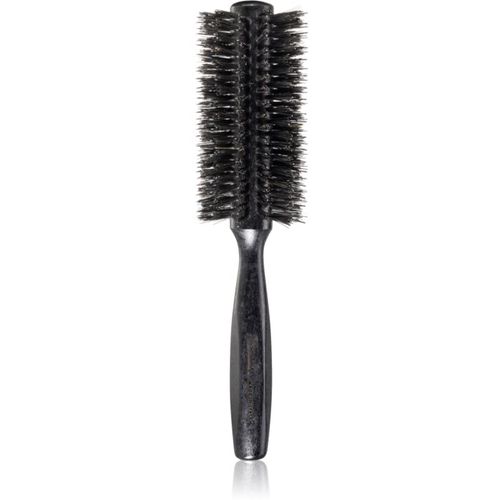 Black Line Tumbled Wood Hairbrush Ø 55mm round hairbrush with nylon and boar bristles 1 pc - Janeke - Modalova