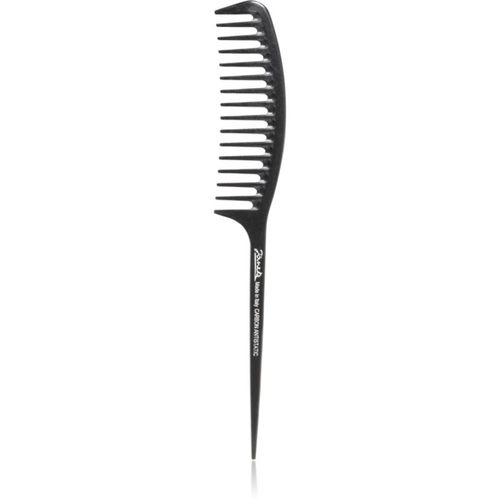 Carbon Fibre Fashion Comb with a long tail and wavy frame Cepillo para cabello 21,5 x 3 cm - Janeke - Modalova