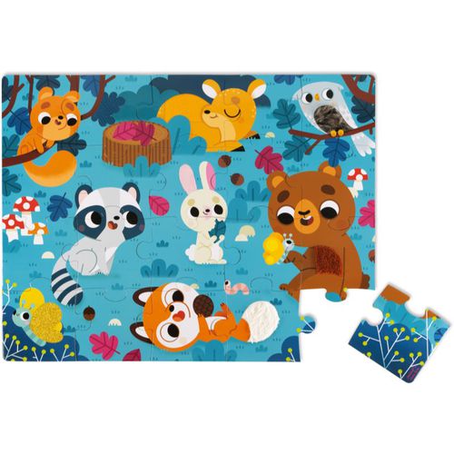 Tactile Puzzle puzzle Forest Animals 2 y+ 20 pz - Janod - Modalova