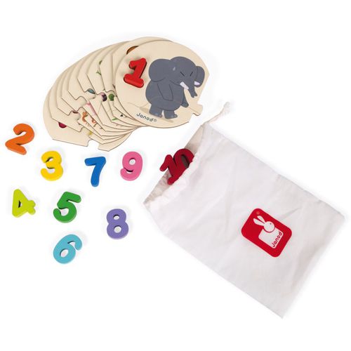 Puzzle I Learn juego de formas encajables 3-6 y 1 ud - Janod - Modalova