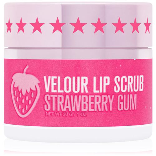 Velour Lip Scrub exfoliante a base de azúcar para labios Strawberry Gum 30 g - Jeffree Star Cosmetics - Modalova