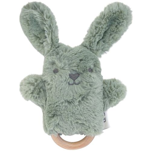 Bunny Soft Rattle Toy giocattolo di pelouche con sonaglio Sage 3m+ 1 pz - O.B Designs - Modalova