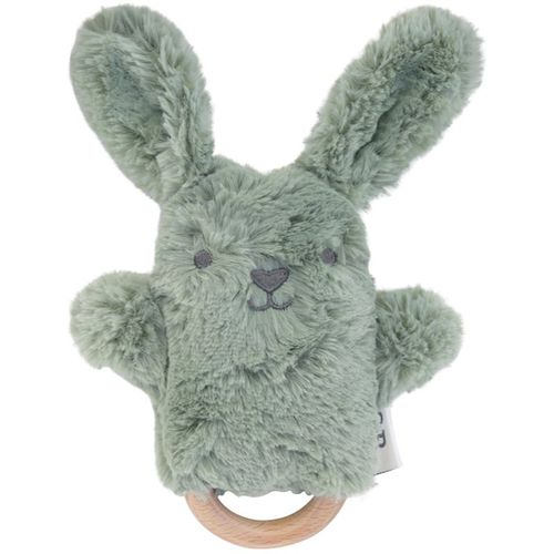 Bunny Soft Rattle Toy juguete de peluche con sonajero Sage 3m+ 1 ud - O.B Designs - Modalova