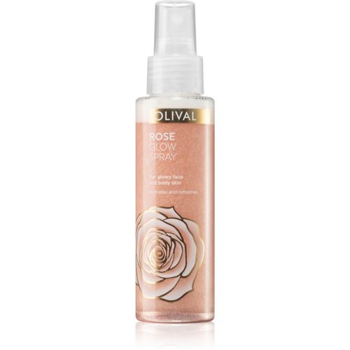 Rose Glow Highlighter Spray für Gesicht und Körper mit Glitzerteilchen 100 ml - Olival - Modalova