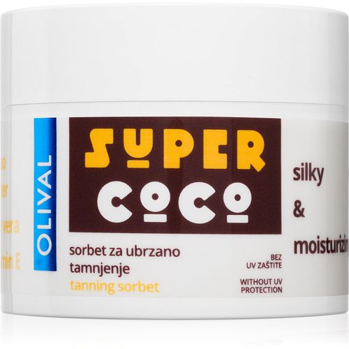 SUPER Coco sorbete corporal hidratante para acelerar el bronceado 100 ml - Olival - Modalova