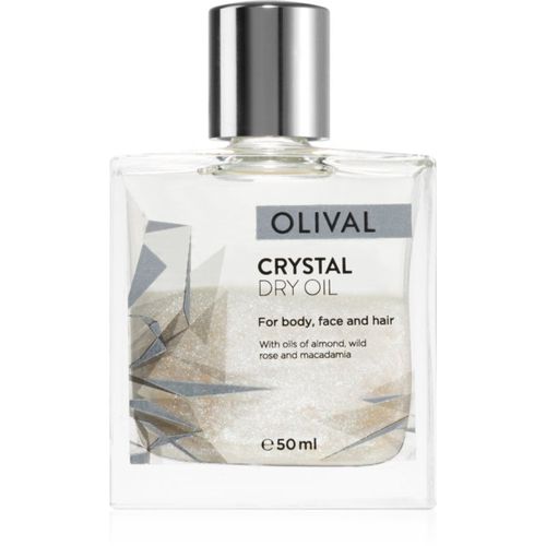 Crystal aceite seco multiusos con purpurina para cara, cuerpo y cabello 50 ml - Olival - Modalova