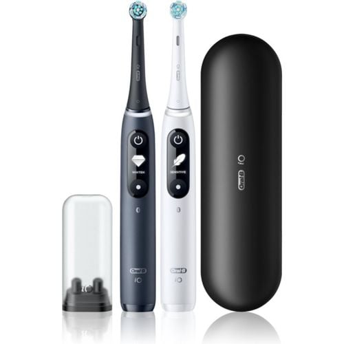 IO7 spazzolino da denti elettrico con astuccio DUO Black & White 2 pz - Oral B - Modalova