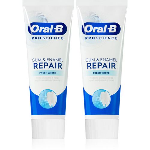 Gum & Enamel Repair Fresh White pasta de dientes para un aliento fresco 2x75 ml - Oral B - Modalova