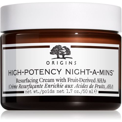 High-Potency Night-A-Mins™ Resurfacing Cream With Fruit-Derived AHAs Crema de noche regeneradora para recuperar la densidad de la piel 50 ml - Origins - Modalova