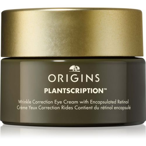 Plantscription™ Wrinkle Correction Eye Cream With Encapsulated Retinol crema hidratante y alisadora de arrugas para contorno de ojos con retin - Origins - Modalova