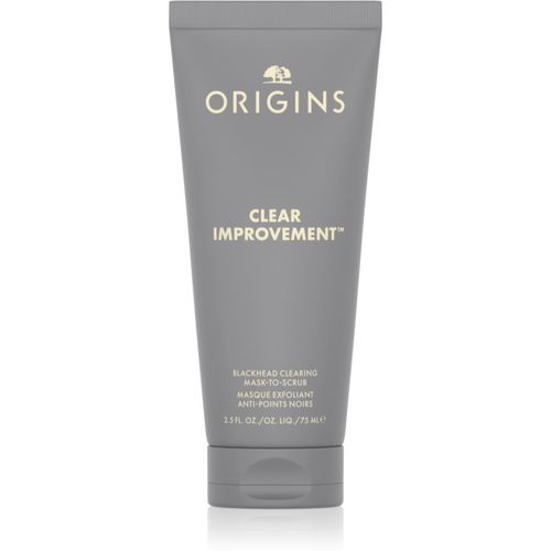 Clear Improvement® Blackhead Clearing Mask-To-Scrub mascarilla para limpiar los poros y combatir los puntos negros 75 ml - Origins - Modalova