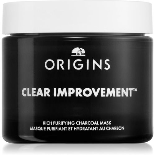 Clear Improvement® Rich Purifying Charcoal Mask mascarilla limpiadora con carbón activo 75 ml - Origins - Modalova