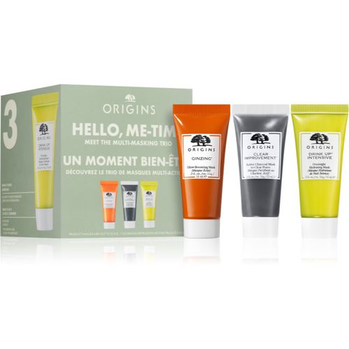 Hello, Me-time Multi Masking Trio lote de regalo para el rostro 3x15 ml - Origins - Modalova