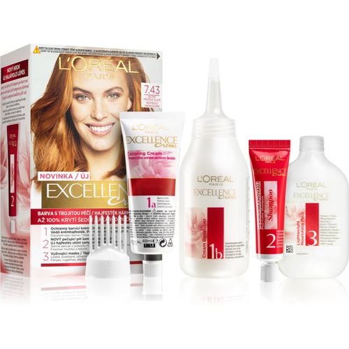 Excellence Creme Haarfarbe Farbton 7,43 Blonde Copper 1 St - L’Oréal Paris - Modalova