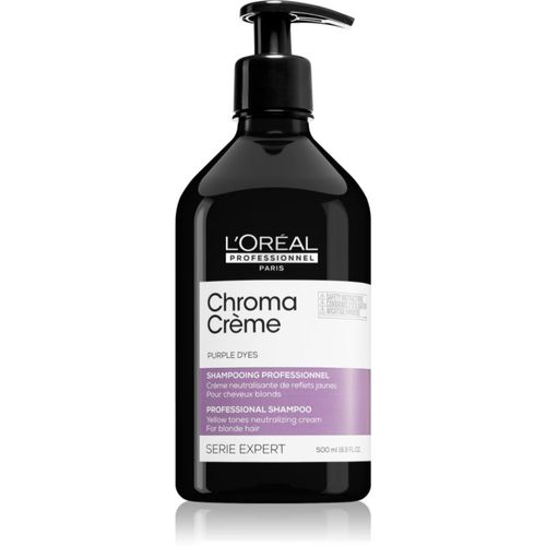 Serie Expert Chroma Crème champú para neutralizar el tono amarillo para cabello rubio 500 ml - L’Oréal Professionnel - Modalova