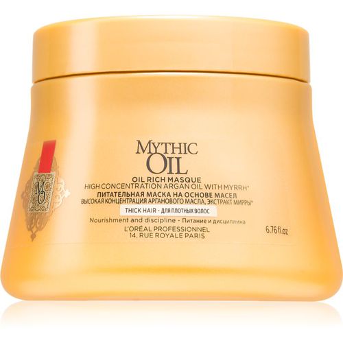 Mythic Oil mascarilla nutritiva para cabello rebelde y denso sin parabenos 200 ml - L’Oréal Professionnel - Modalova