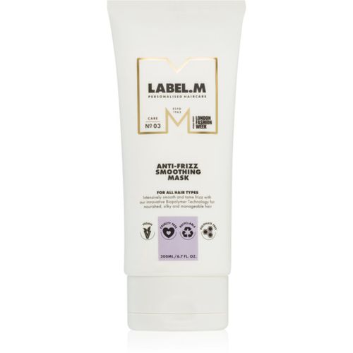 Anti-Frizz Smooting Mask maschera per capelli contro i capelli crespi 200 ml - label.m - Modalova