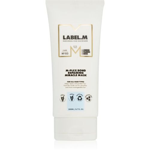 M-Plex Bond Repairing Miracle Mask mascarilla de nutrición profunda para todo tipo de cabello 200 ml - label.m - Modalova