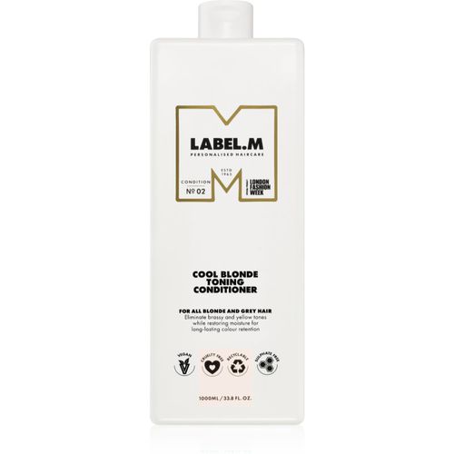 Cool Blonde Conditioner balsamo idratante neutralizzante per toni gialli 1000 ml - label.m - Modalova