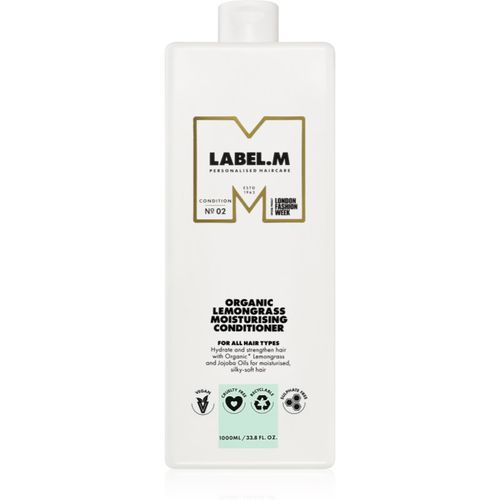 Organic Lemongrass Moisturising Conditioner acondicionador de hidratación profunda con limón y pasto de limón 1000 ml - label.m - Modalova