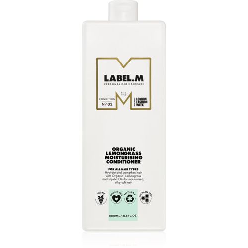 Organic Lemongrass Moisturising Conditioner balsamo di idratazione profonda con limone e citronella 1000 ml - label.m - Modalova