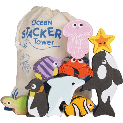 Ocean Stacker Tower torre a blocchi 9 pz - Le Toy Van - Modalova