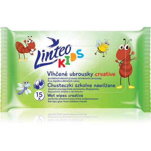 Kids Creative salviette umidificate per bambini 15 pz - Linteo - Modalova