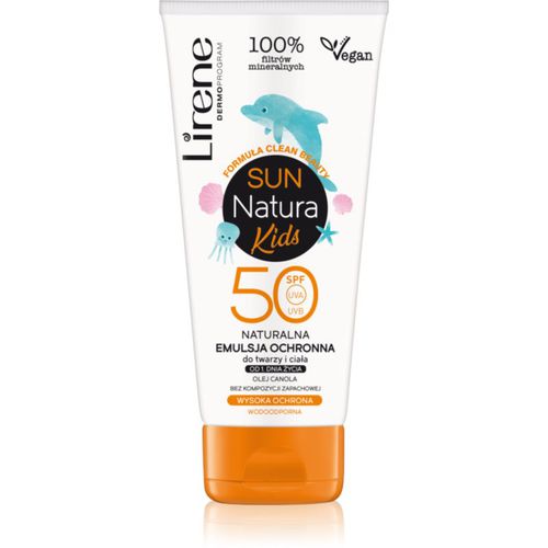 Sun Natural Kids Protective Emulsion For Face And Body Spf 50 crema protettiva per bambini SPF 50 100 ml - Lirene - Modalova