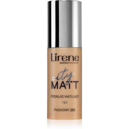 City Matt mattierendes Make up-Fluid mit glättender Wirkung Farbton 205 Sand 30 ml - Lirene - Modalova