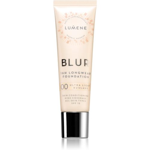 Blur 16h Longwear fondotinta lunga tenuta SPF 15 colore 00 Ultra Light 30 ml - Lumene - Modalova