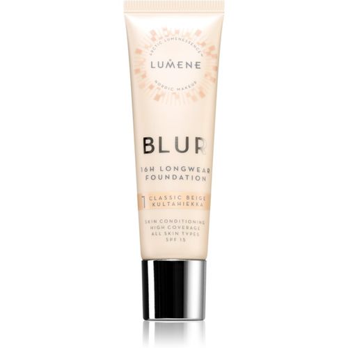 Blur 16h Longwear fondotinta lunga tenuta SPF 15 colore 1 Classic Beige 30 ml - Lumene - Modalova