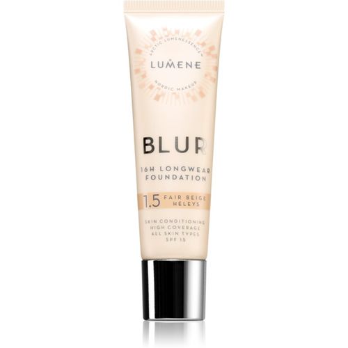 Blur 16h Longwear fondotinta lunga tenuta SPF 15 colore 1,5 Fair Beige 30 ml - Lumene - Modalova