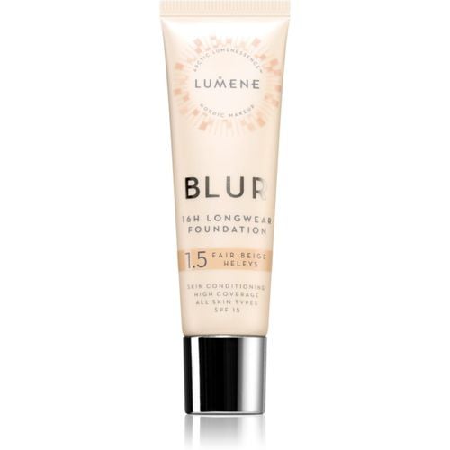 Blur 16h Longwear maquillaje de larga duración SPF 15 tono 1,5 Fair Beige 30 ml - Lumene - Modalova