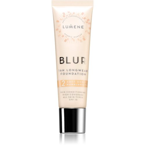 Blur 16h Longwear fondotinta lunga tenuta SPF 15 colore 2 Soft Honey 30 ml - Lumene - Modalova