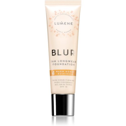 Nordic Makeup Blur fondotinta lunga tenuta SPF 15 colore 4 Warm Honey 30 ml - Lumene - Modalova