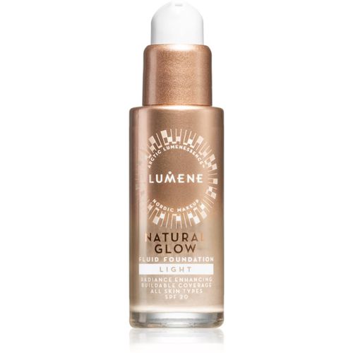 Natural Glow maquillaje con efecto iluminador para un aspecto natural SPF 20 tono 0.5 Light 30 ml - Lumene - Modalova