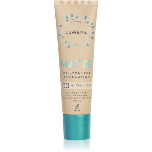 Matte Oil-Control maquillaje matificante SPF 20 tono 00 Ultra Light 30 ml - Lumene - Modalova