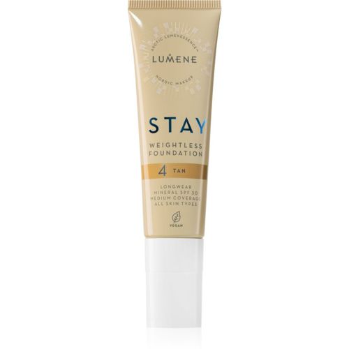 Stay Weightless base líquida mate SPF 30 tono 4 Tan 30 ml - Lumene - Modalova