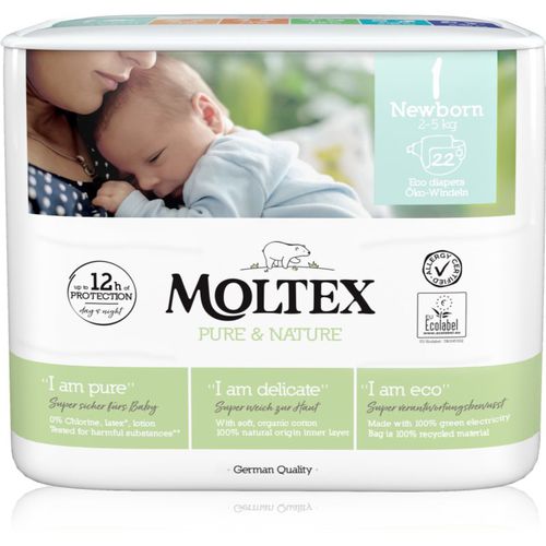 Pure & Nature Newborn Size 1 pañales desechables ecológicos 2 - 5 kg 22 ud - Moltex - Modalova