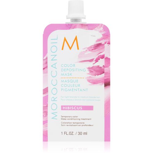 Color Depositing mascarilla nutritiva suave sin pigmentos de color permanentes Hibiscus 30 ml - Moroccanoil - Modalova