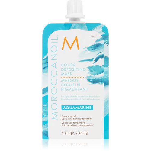 Color Depositing mascarilla nutritiva suave sin pigmentos de color permanentes Aquamarine 30 ml - Moroccanoil - Modalova