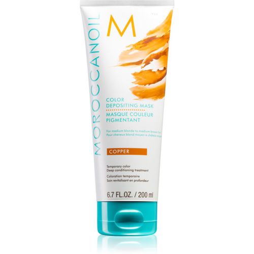 Color Depositing mascarilla nutritiva suave sin pigmentos de color permanentes Copper 200 ml - Moroccanoil - Modalova