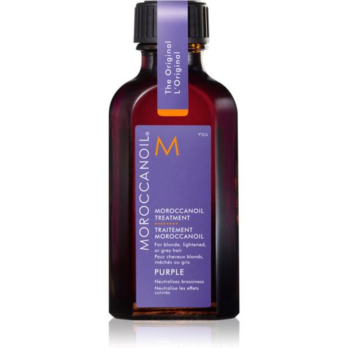 Treatment Purple olio nutriente per capelli biondi e grigi 50 ml - Moroccanoil - Modalova