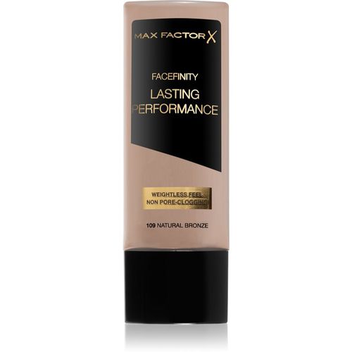 Facefinity Lasting Performance fondotinta liquido per un effetto lunga durata colore 109 Natural Bronze 35 ml - Max Factor - Modalova