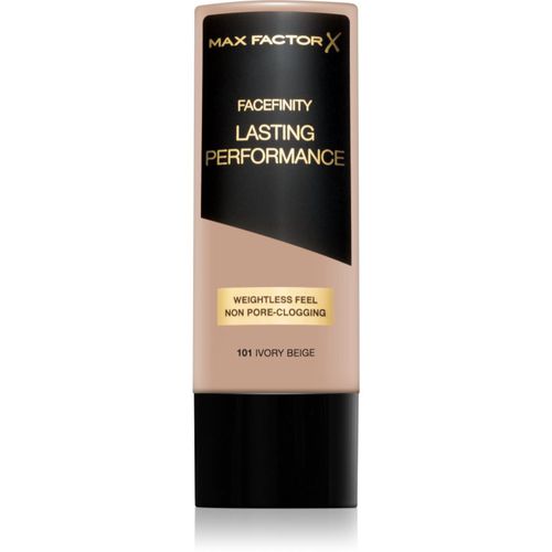 Facefinity Lasting Performance fondotinta liquido per un effetto lunga durata colore 101 Ivory Beige 35 ml - Max Factor - Modalova