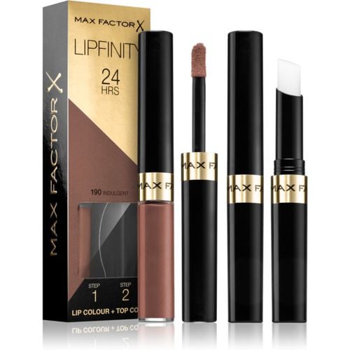 Lipfinity Lip Colour rossetto lunga tenuta con balsamo colore 190 Indulgent 4,2 g - Max Factor - Modalova