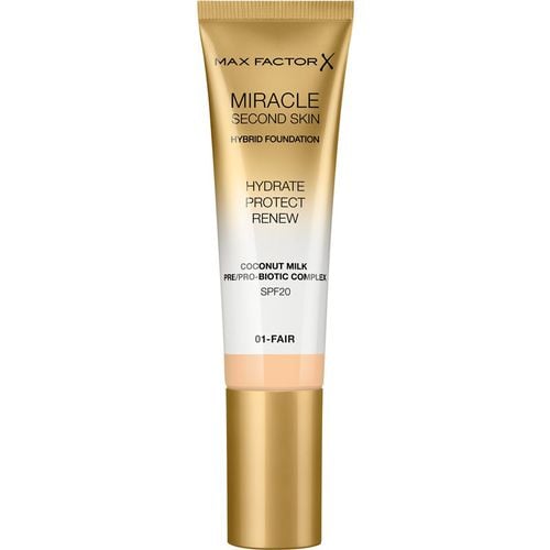 Miracle Second Skin maquillaje en crema hidratante SPF 20 tono 01 Fair 30 ml - Max Factor - Modalova