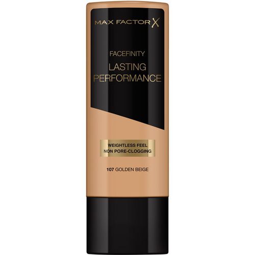 Facefinity Lasting Performance fondotinta liquido per un effetto lunga durata colore 107 Golden Beige 35 ml - Max Factor - Modalova